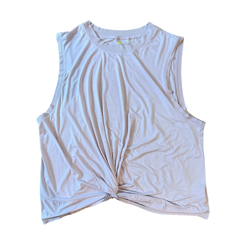 Zella Women's Twist Front Lilac Tank Top Activewear Pullover Sz XXL